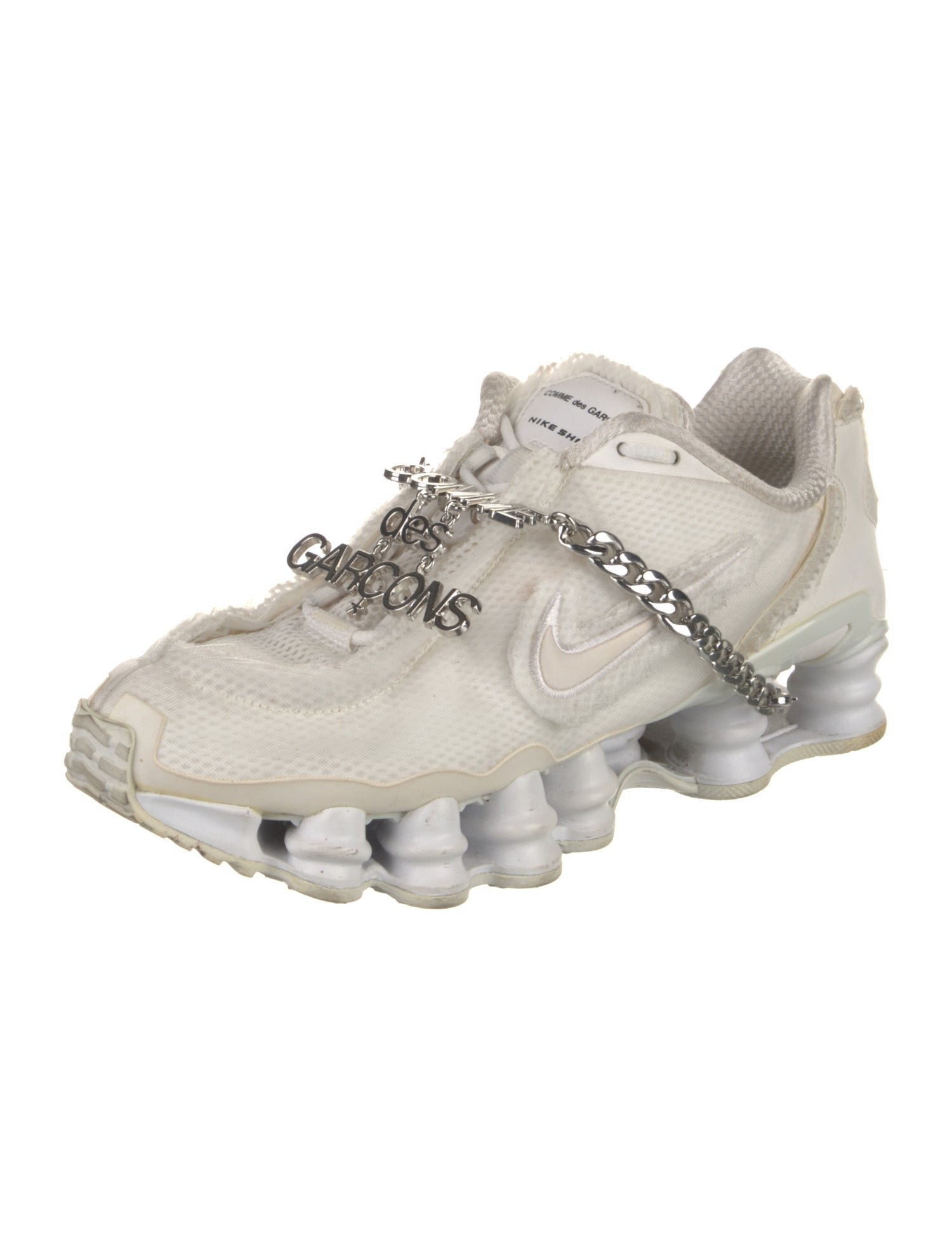 Comme des Garcons Homme Plus x Nike Shox TL White Sneakers