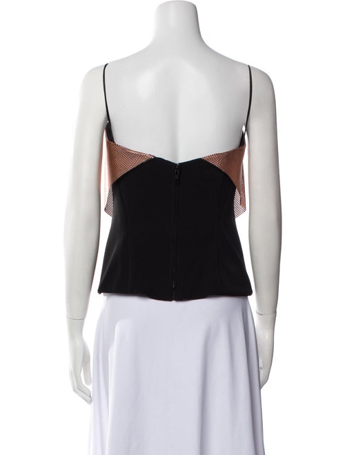 CD Greene Printed Square Neckline Crop Top