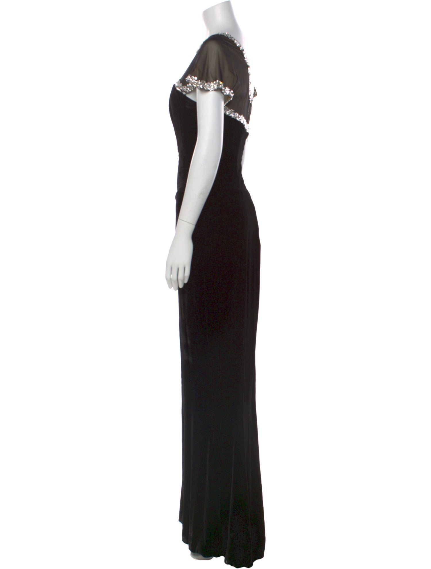 CD Greene Lace Pattern Long Dress