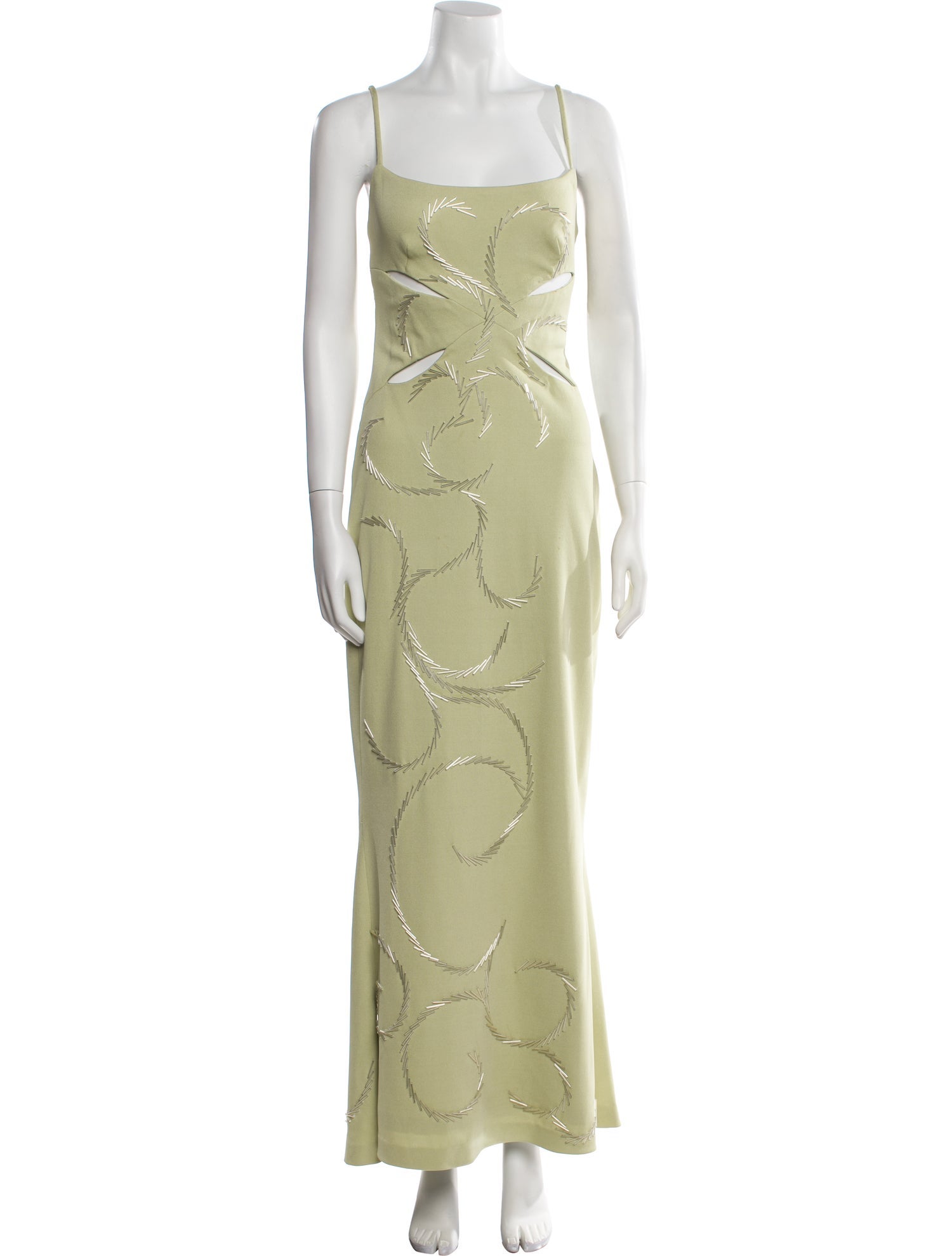 CD Greene Square Neckline Long Dress