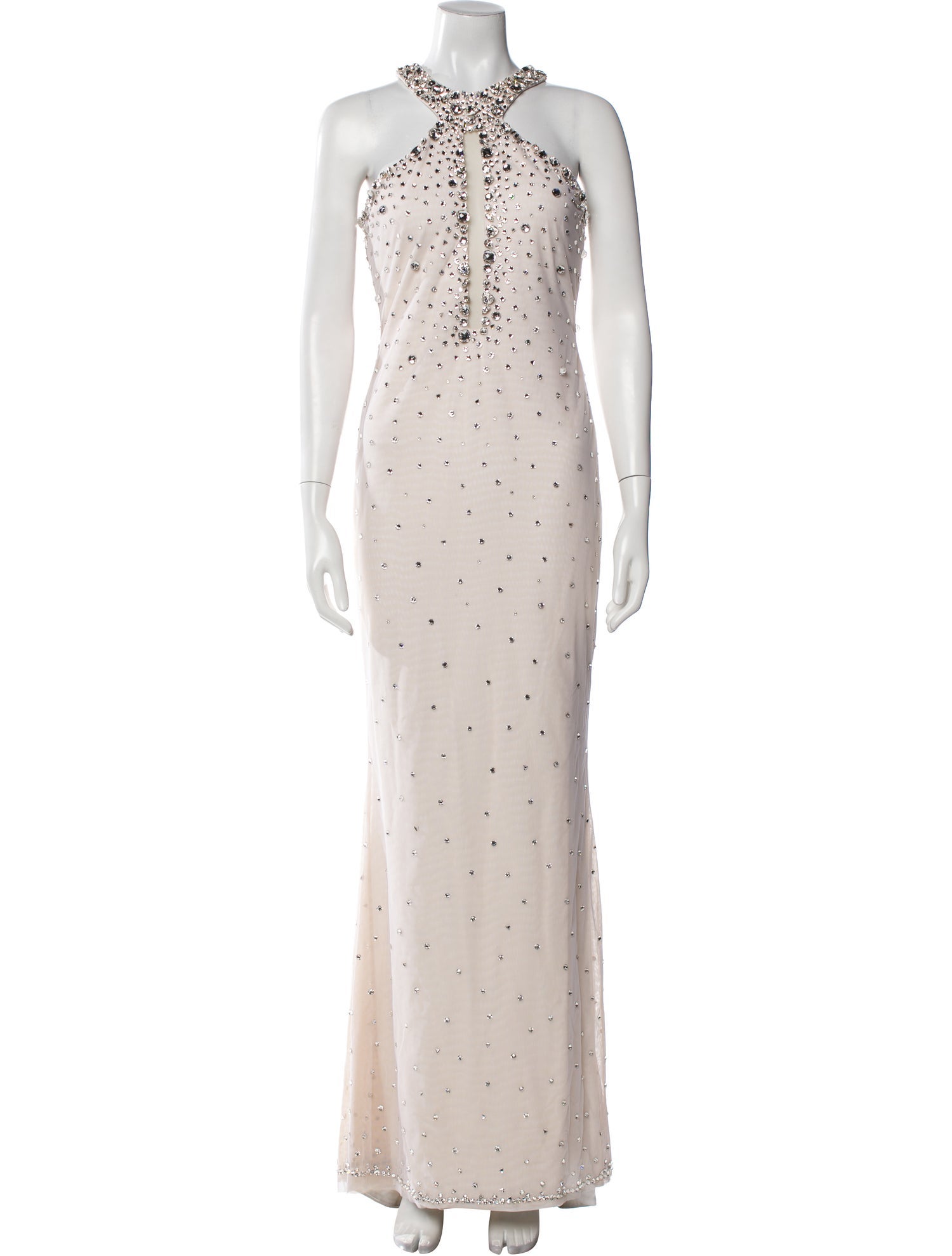 CD Greene Polka Dot Print Long Dress