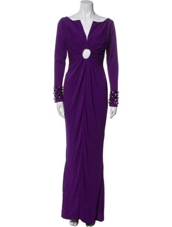 CD Greene V-Neck Long Dress