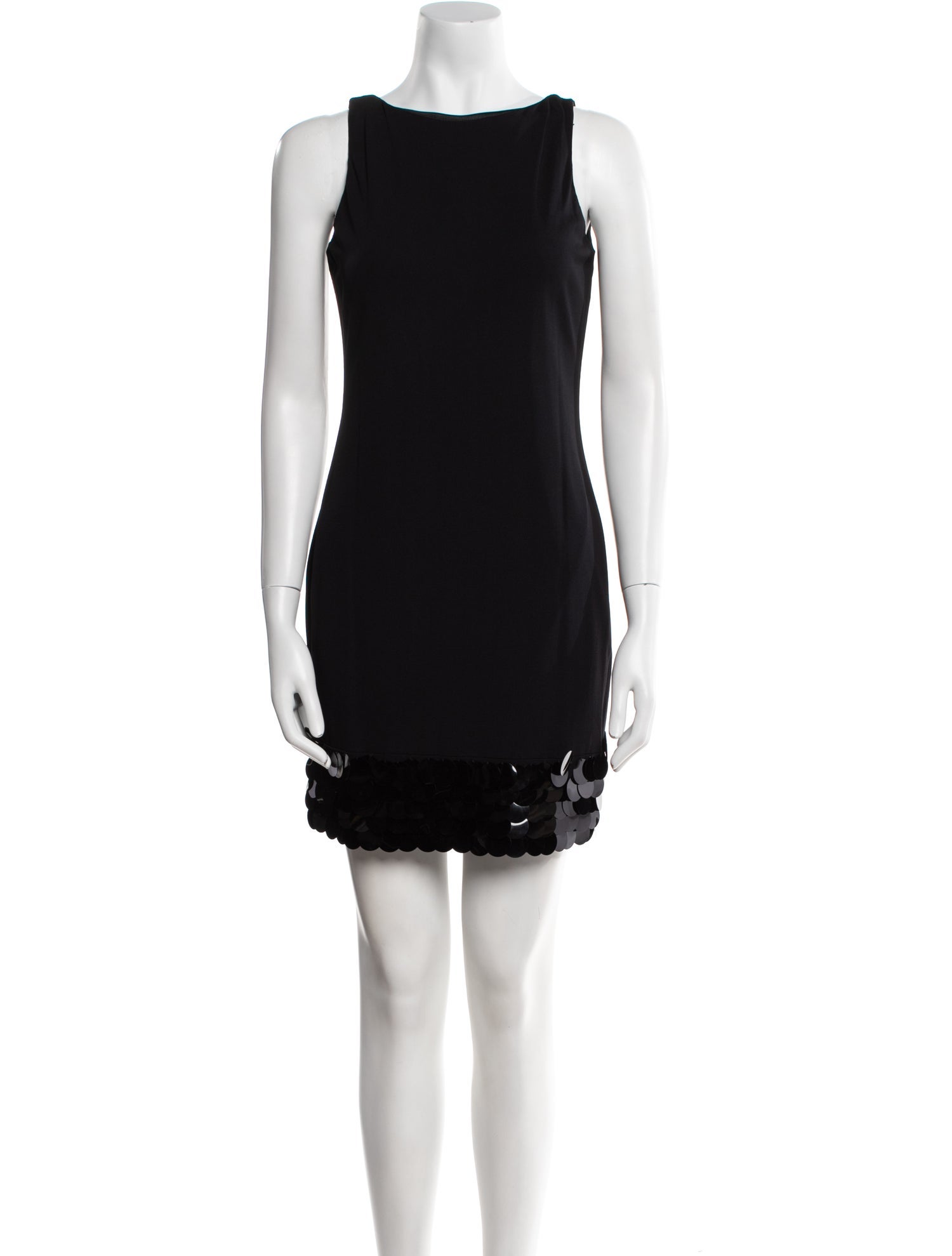 CD Greene Bateau Neckline Mini Dress