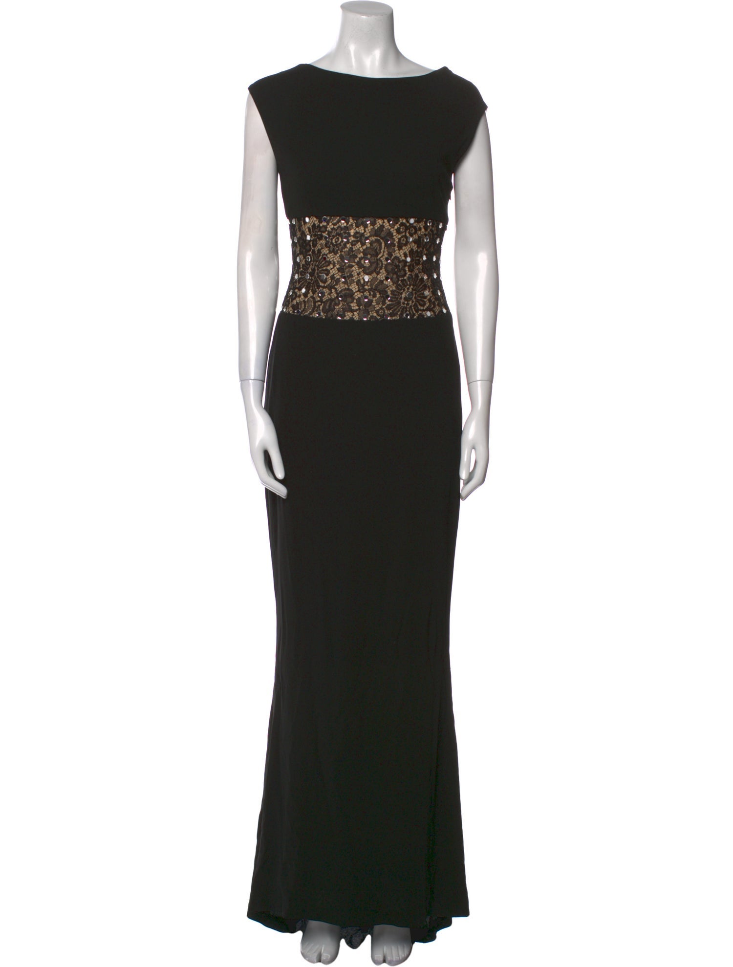 CD Greene Bateau Neckline Long Dress