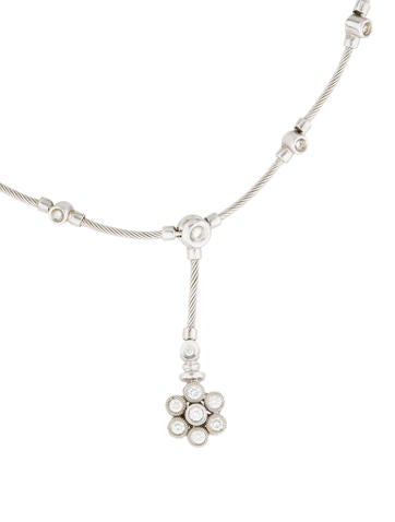 Charriol 18K Diamond Flower Necklace