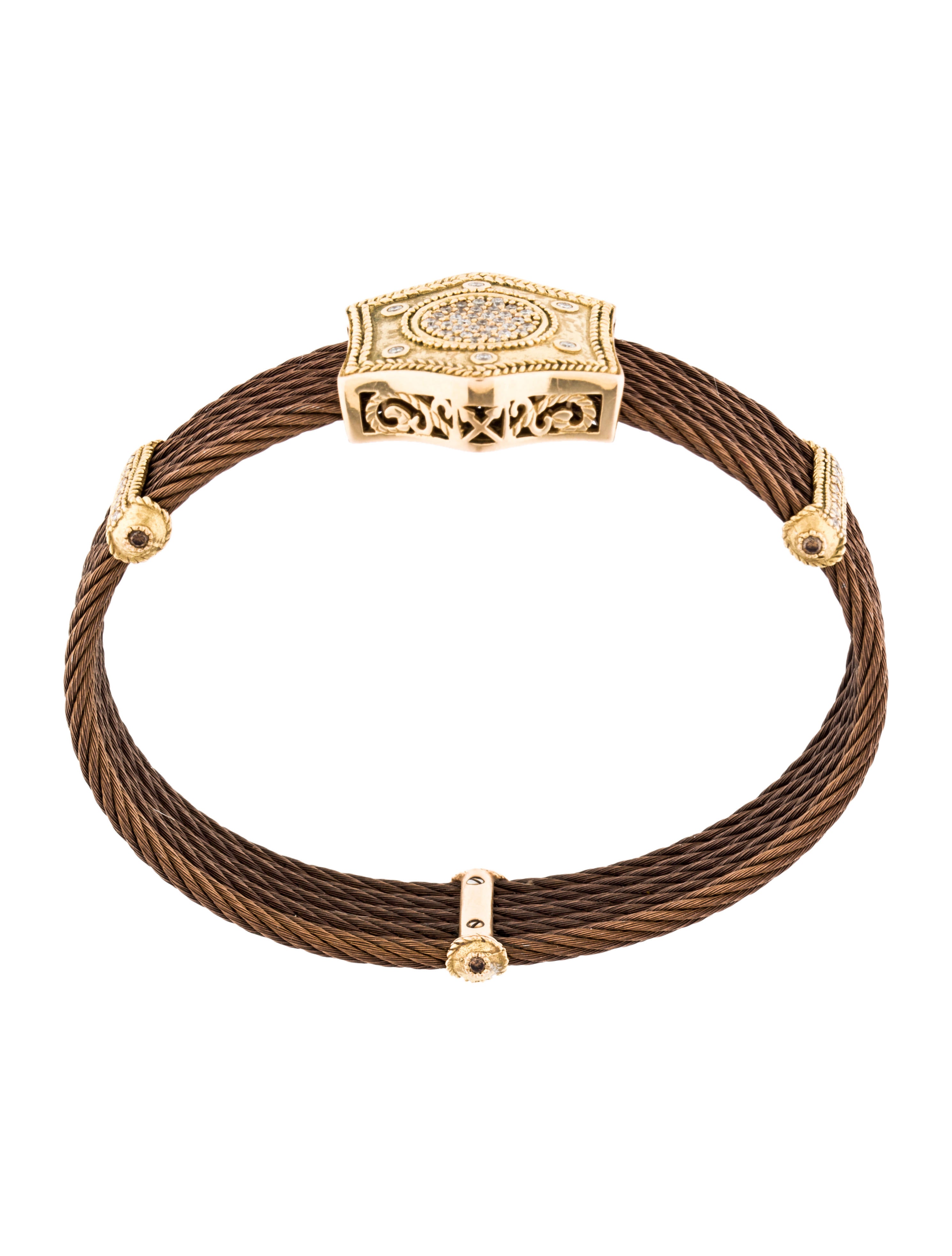 Charriol 18K & Steel Diamond Bracelet Bracelets CH121276 The RealReal