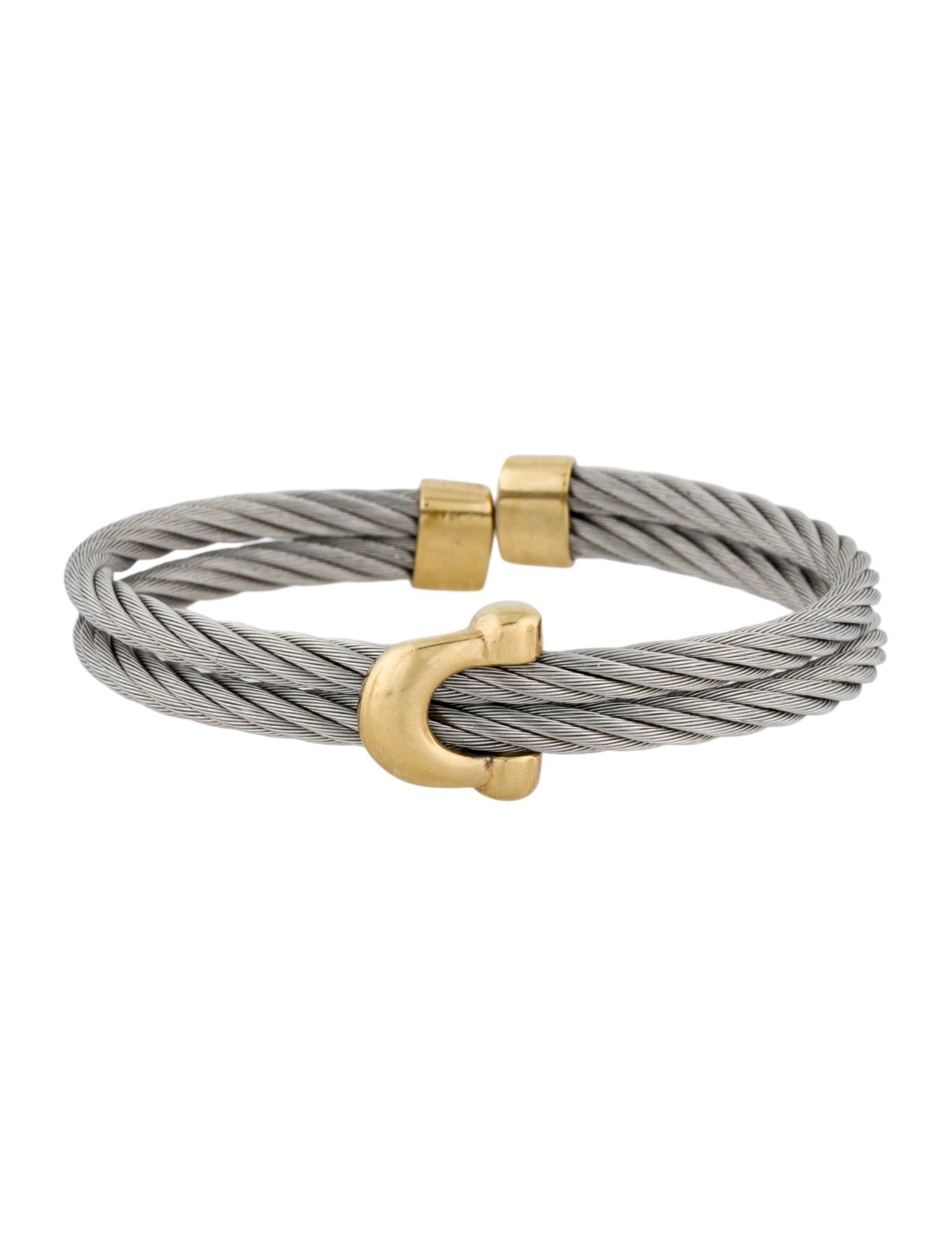 Charriol Double Cable Cuff Bracelet
