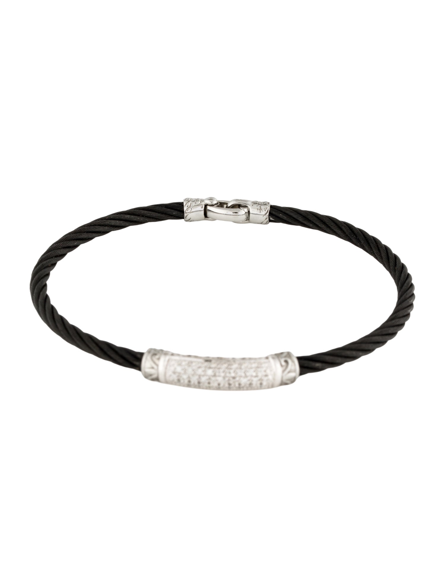 Charriol Diamond Bar Station Bracelet