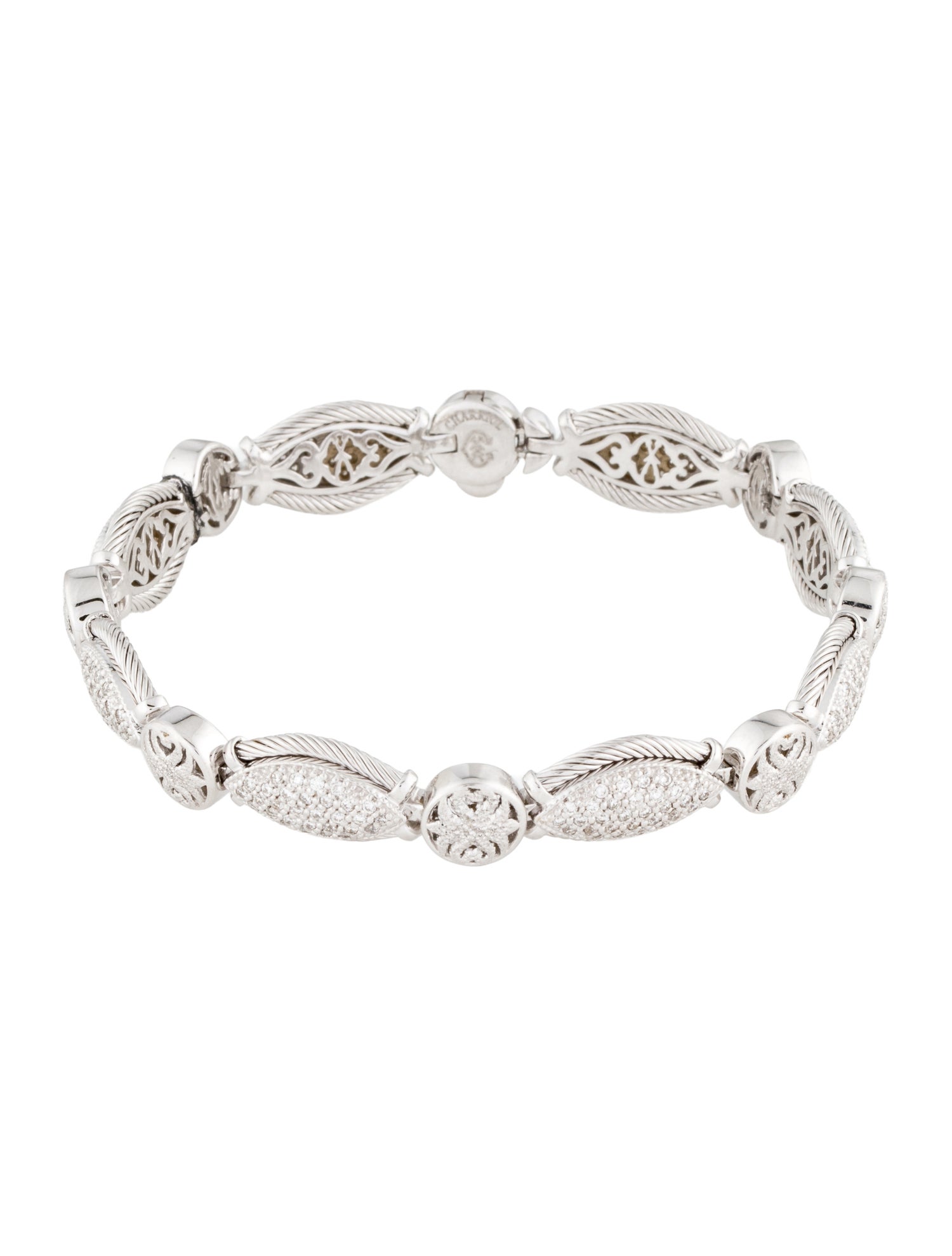 Charriol 18K 1.20ctw Diamond Link Bracelet