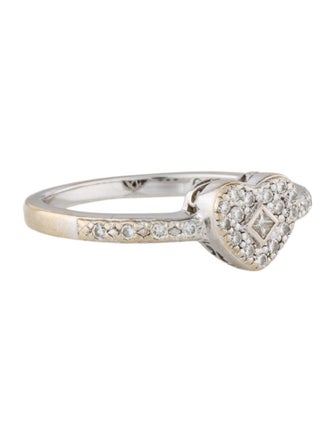 Charriol 18K Diamond Heart Cocktail Ring
