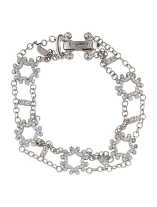 Charriol 18K Diamond Snowflake Link Bracelet
