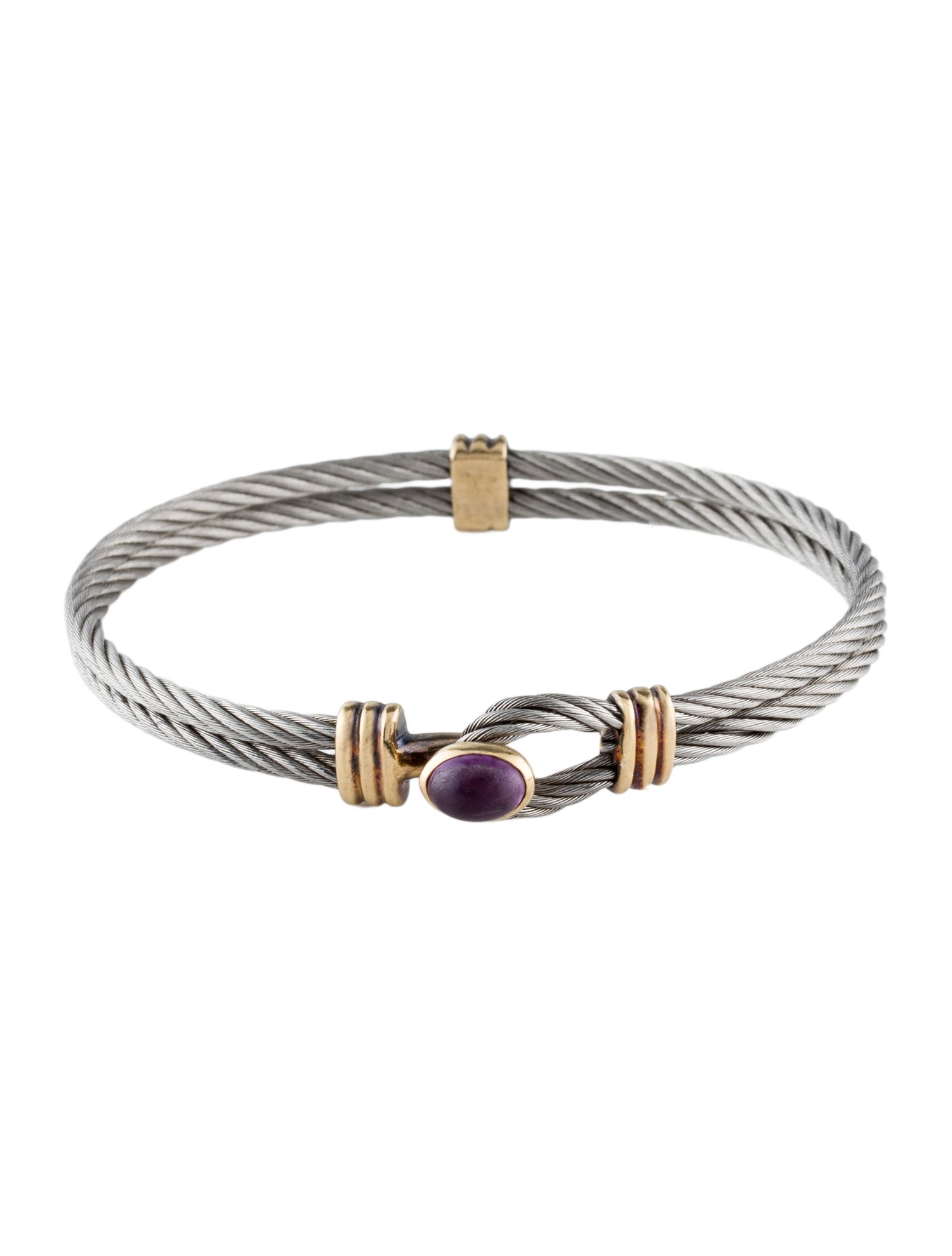 Charriol Amethyst Bangle Bracelet