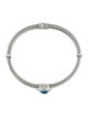 Charriol Topaz & Diamond Two-Row Bangle Bracelet