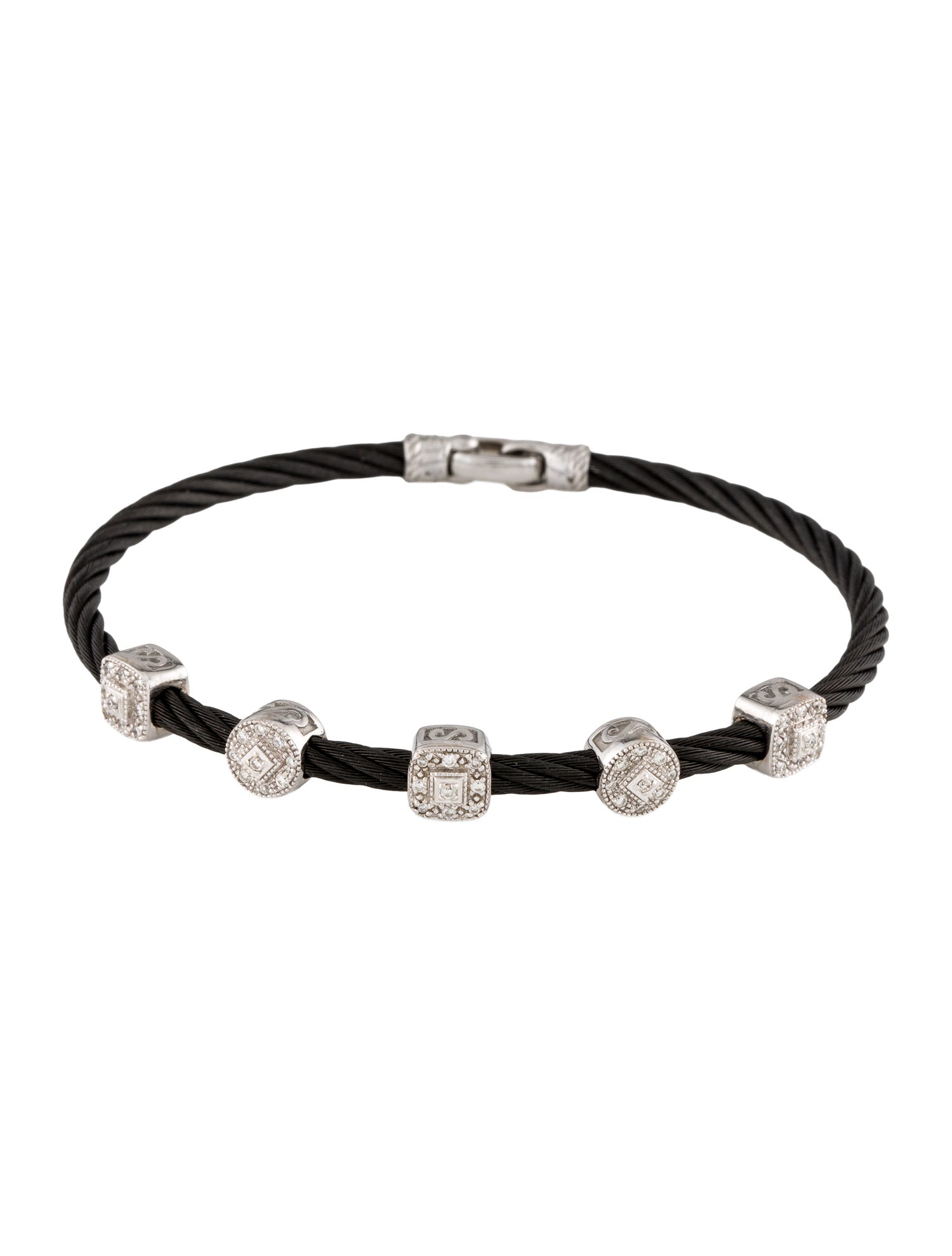 Charriol Diamond Classique 5 Station Bracelet