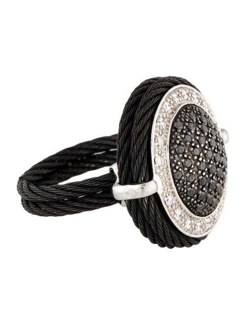 Charriol Diamond Celtic Noir Cocktail Ring