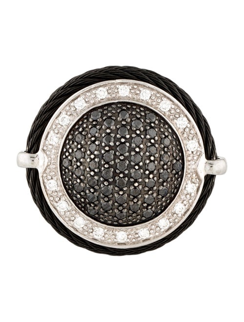 Charriol Diamond Celtic Noir Cocktail Ring