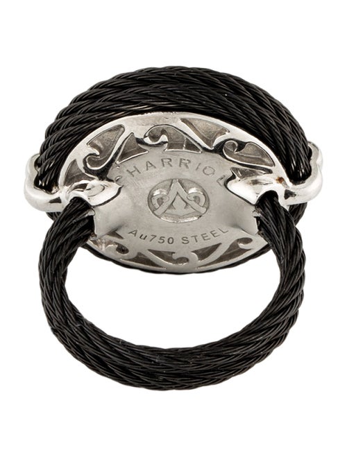 Charriol Diamond Celtic Noir Cocktail Ring