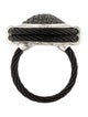 Charriol Diamond Celtic Noir Cocktail Ring