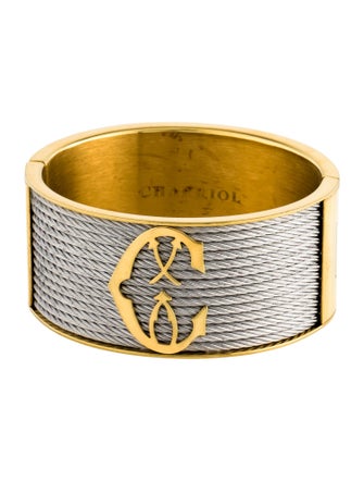 Charriol Wide Logo Bangle Bracelet