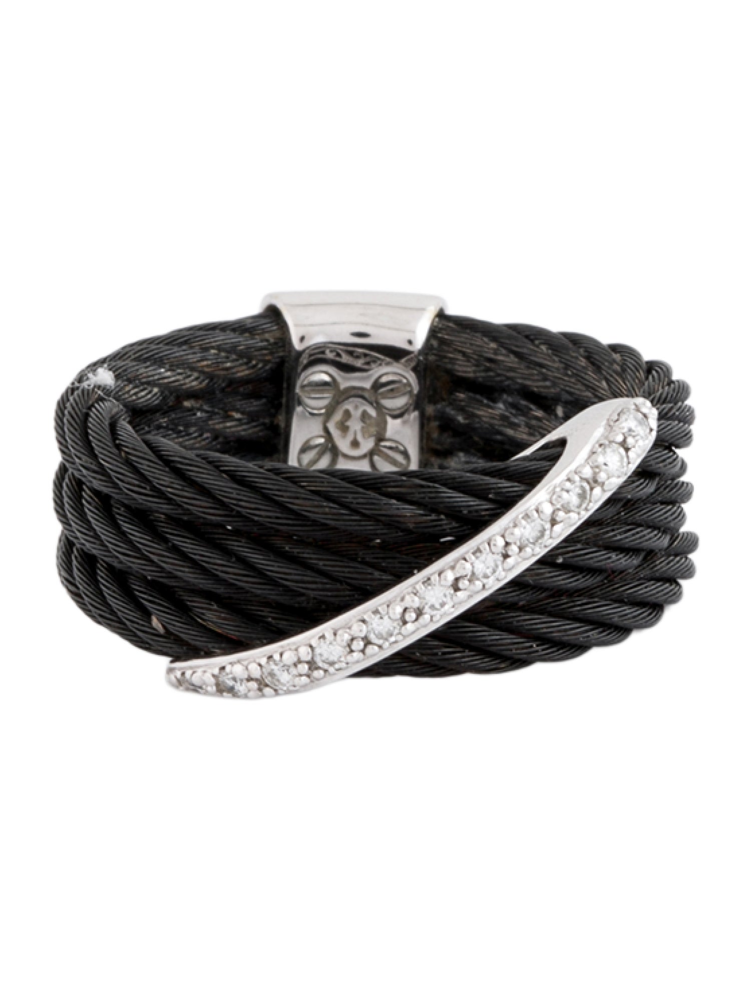 Charriol 18K Diamond Celtic Noir Band