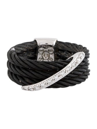 Charriol 18K Diamond Celtic Noir Band