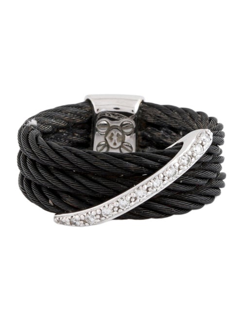 Charriol 18K Diamond Celtic Noir Band