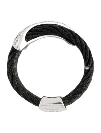 Charriol 18K Diamond Celtic Noir Band