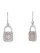 Charriol 18K Diamond Flamme Blanche Drop Earrings