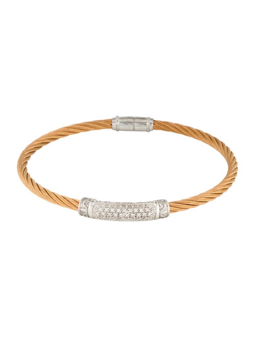 Charriol Two-Tone Diamond Bar Station Bracelet