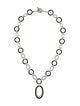 Charriol Diamond Celtic Noir Link Pendant Necklace}