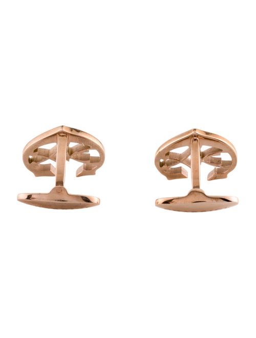 Charriol Cubic Zirconia C Logo Cufflinks