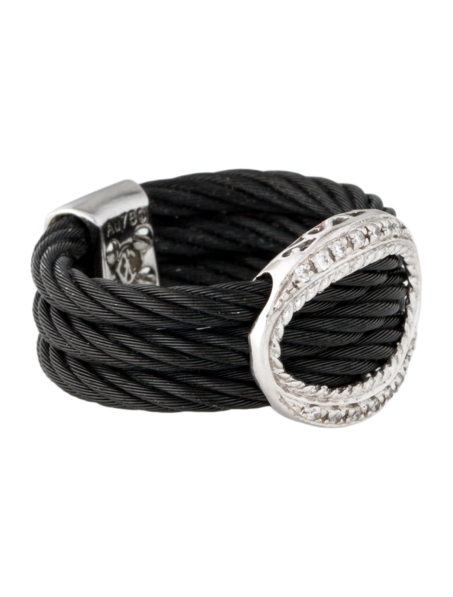 Charriol Diamond Celtic Noir Ring