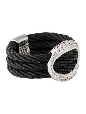 Charriol Diamond Celtic Noir Ring