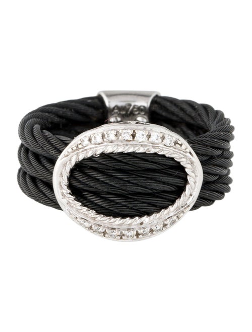 Charriol Diamond Celtic Noir Ring