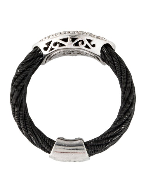 Charriol Diamond Celtic Noir Ring