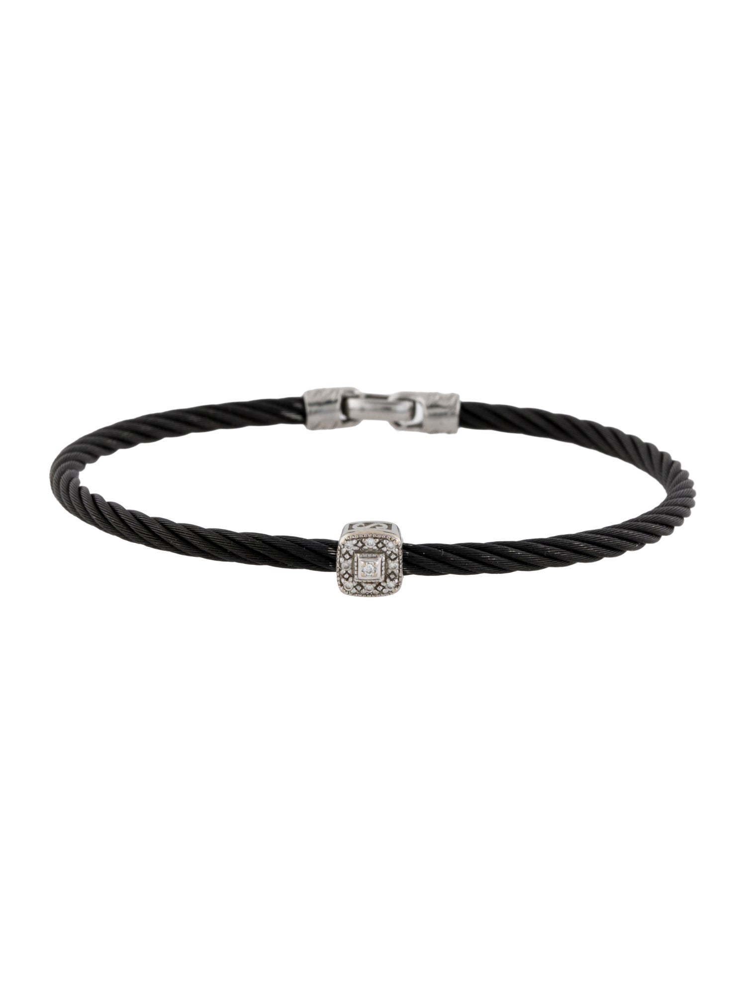 Charriol Diamond Station Cable Bracelet