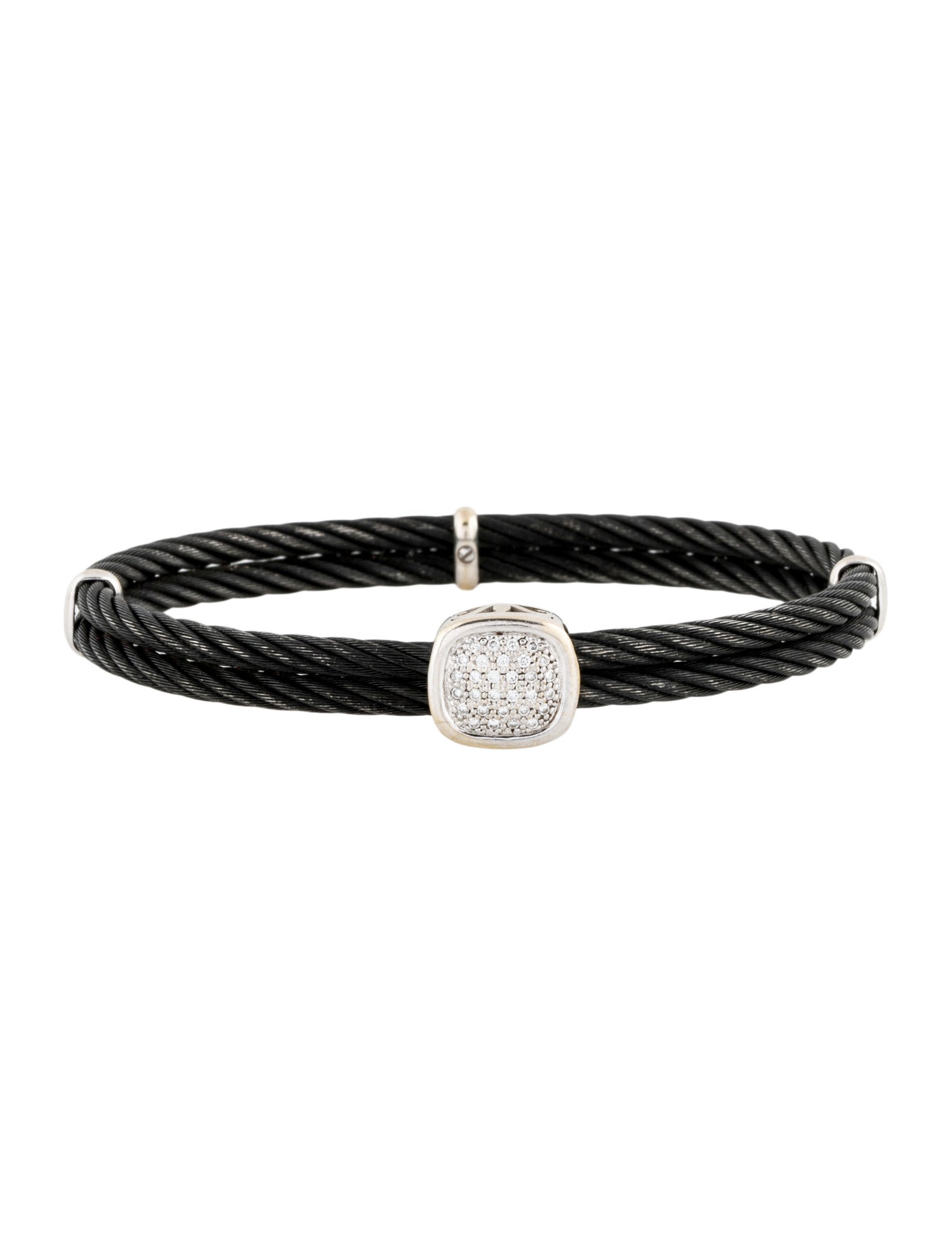 Charriol Diamond Station Cable Bracelet