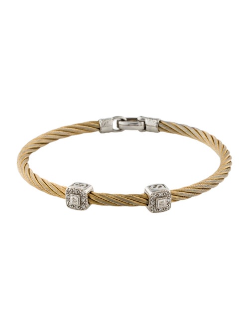 Charriol Diamond Cable Station Bracelet
