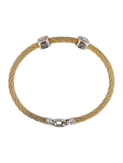 Charriol Diamond Cable Station Bracelet