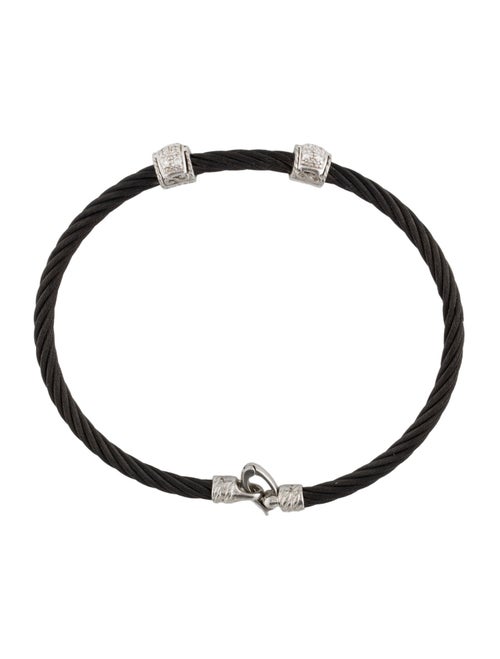 Charriol Diamond 2 Station Cable Bangle Bracelet