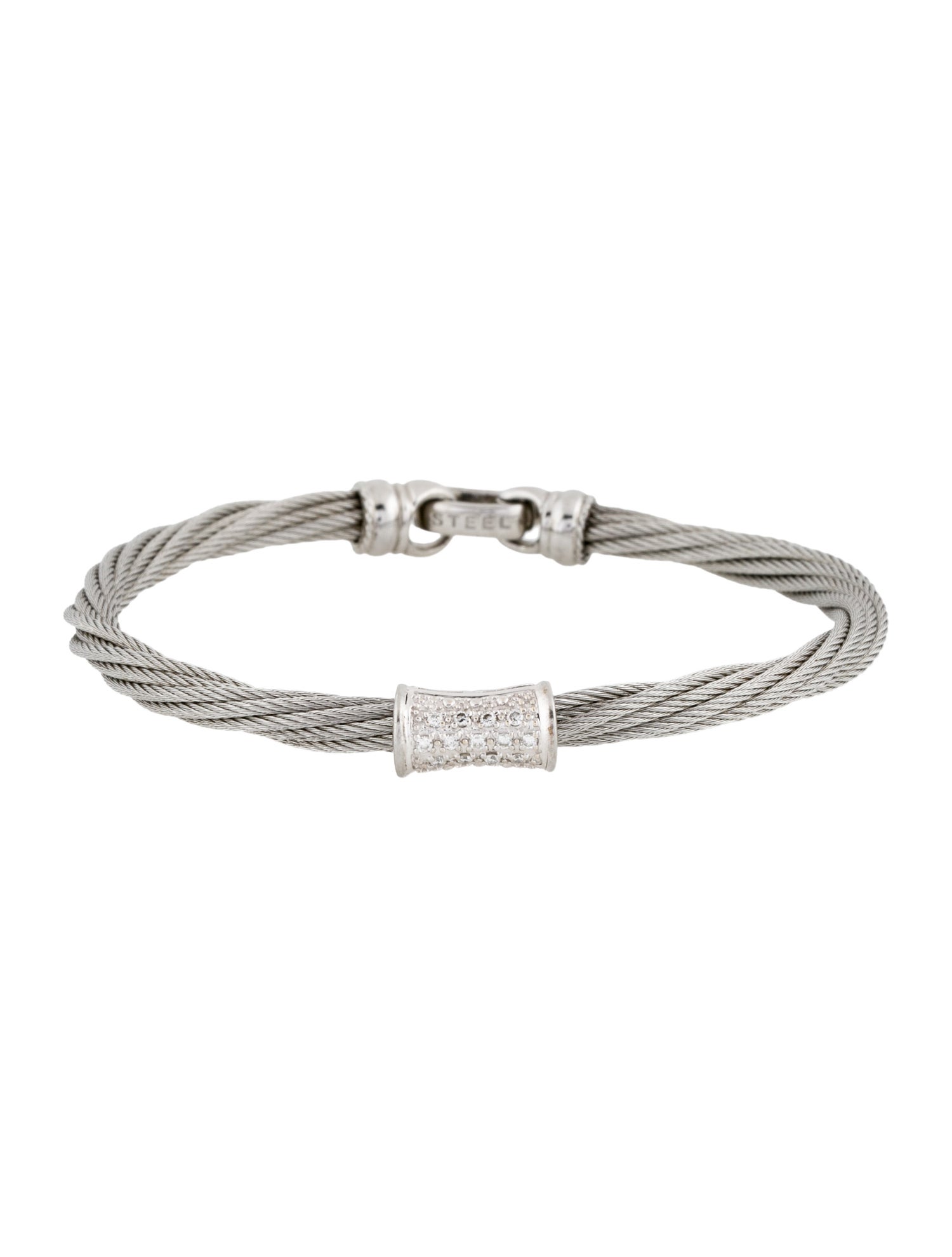 Charriol Diamond Station Multi-Cable Bracelet