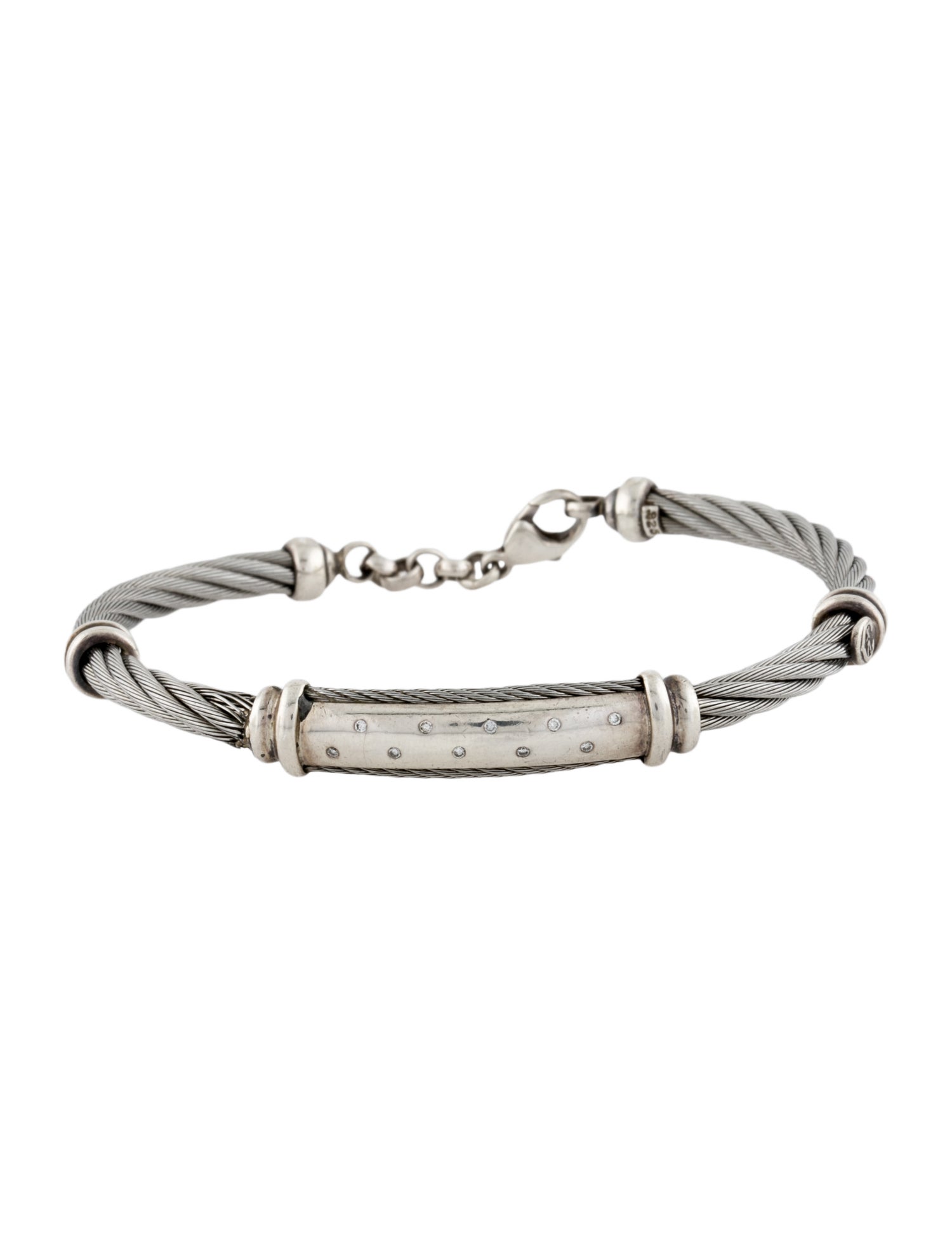 Charriol Diamond Station Bracelet