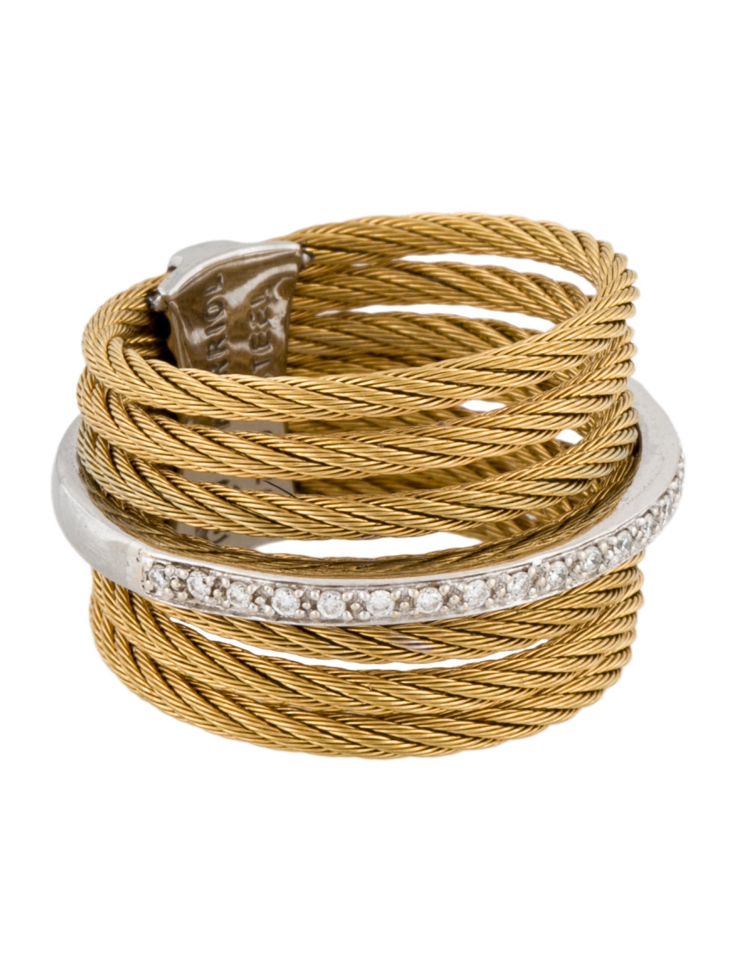 Charriol Diamond 7-Row Cable Ring
