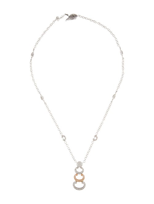 Charriol 18K Diamond 3 'C' Pendant Necklace