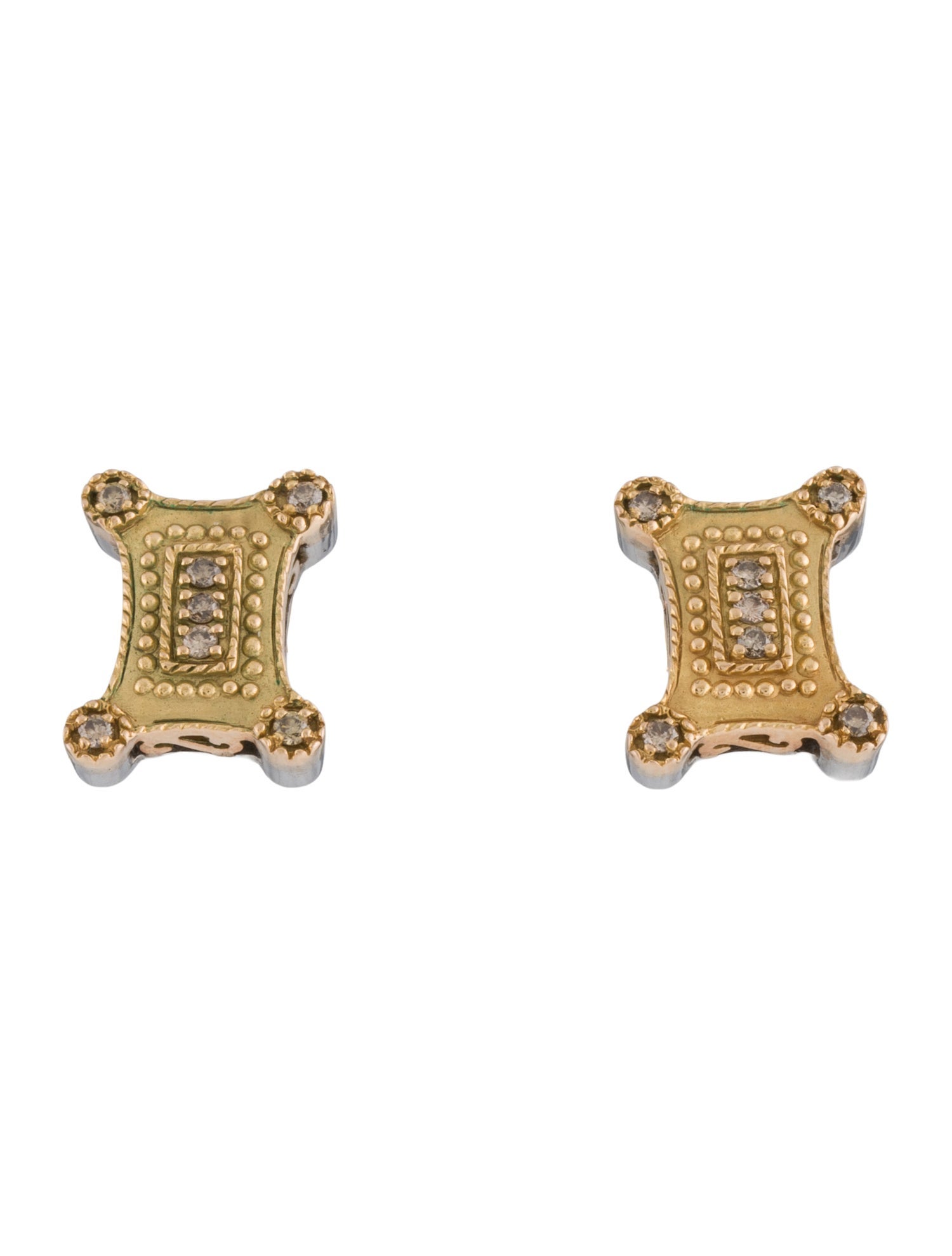 Charriol Diamond Stud Earrings