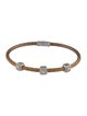 Charriol Diamond Cable Three Station Bracelet