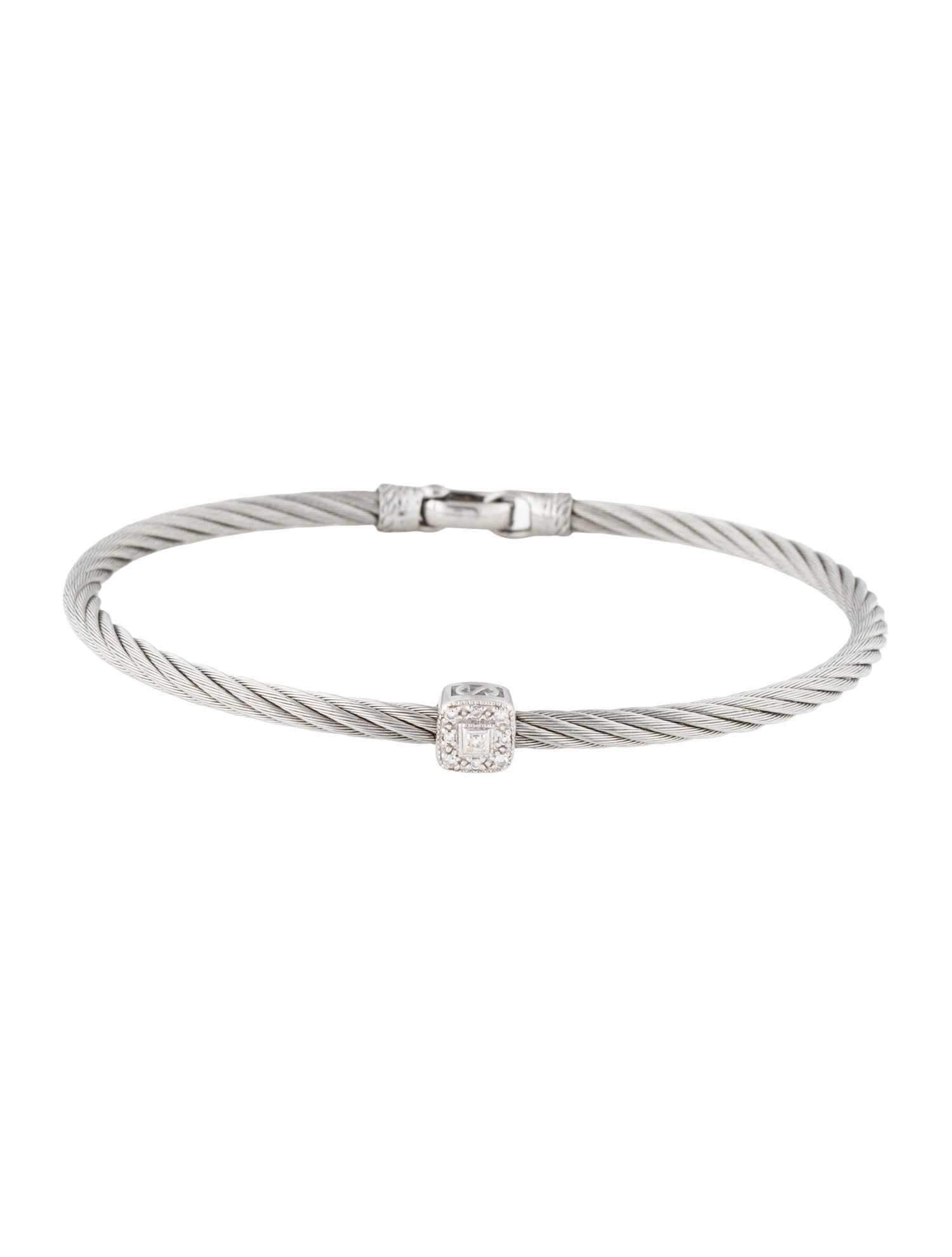 Charriol Diamond Station Cable Bracelet