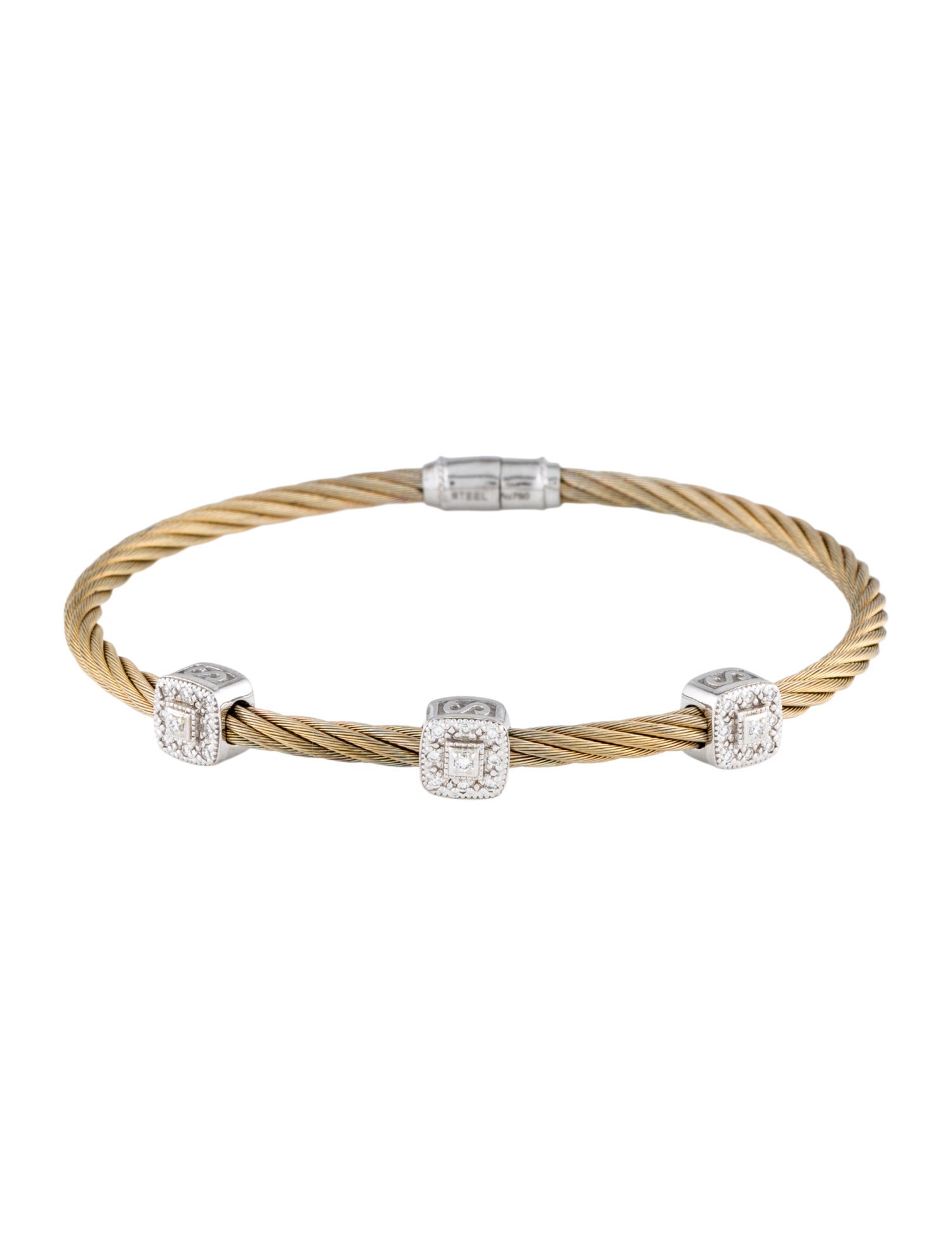 Charriol Diamond Station Bracelet
