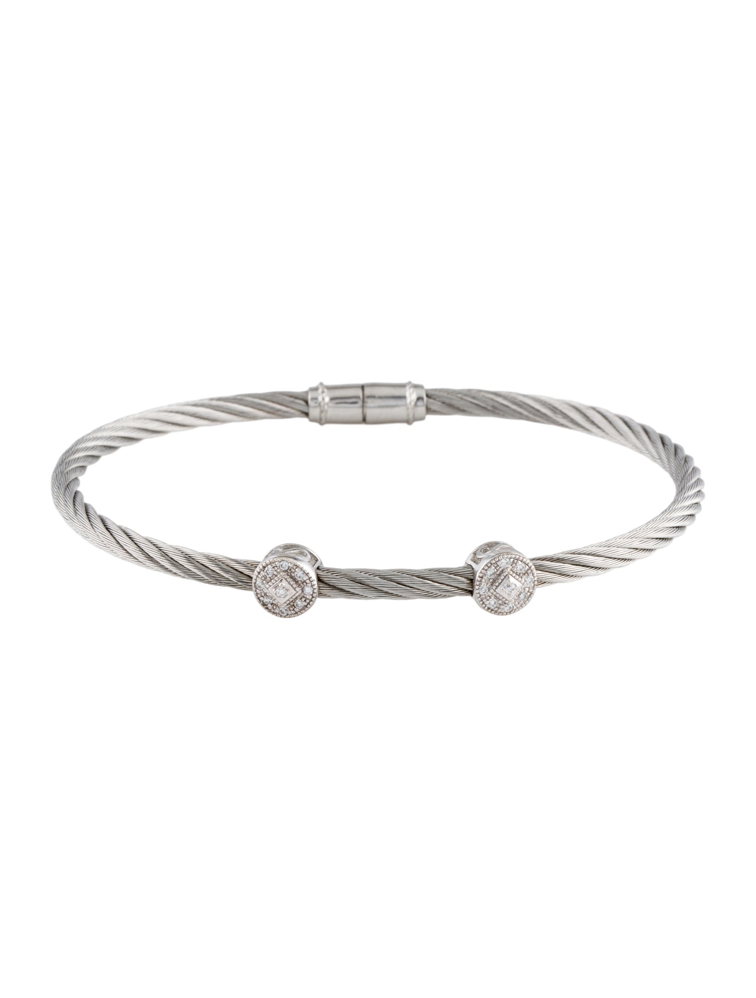 Charriol Diamond Station Bracelet