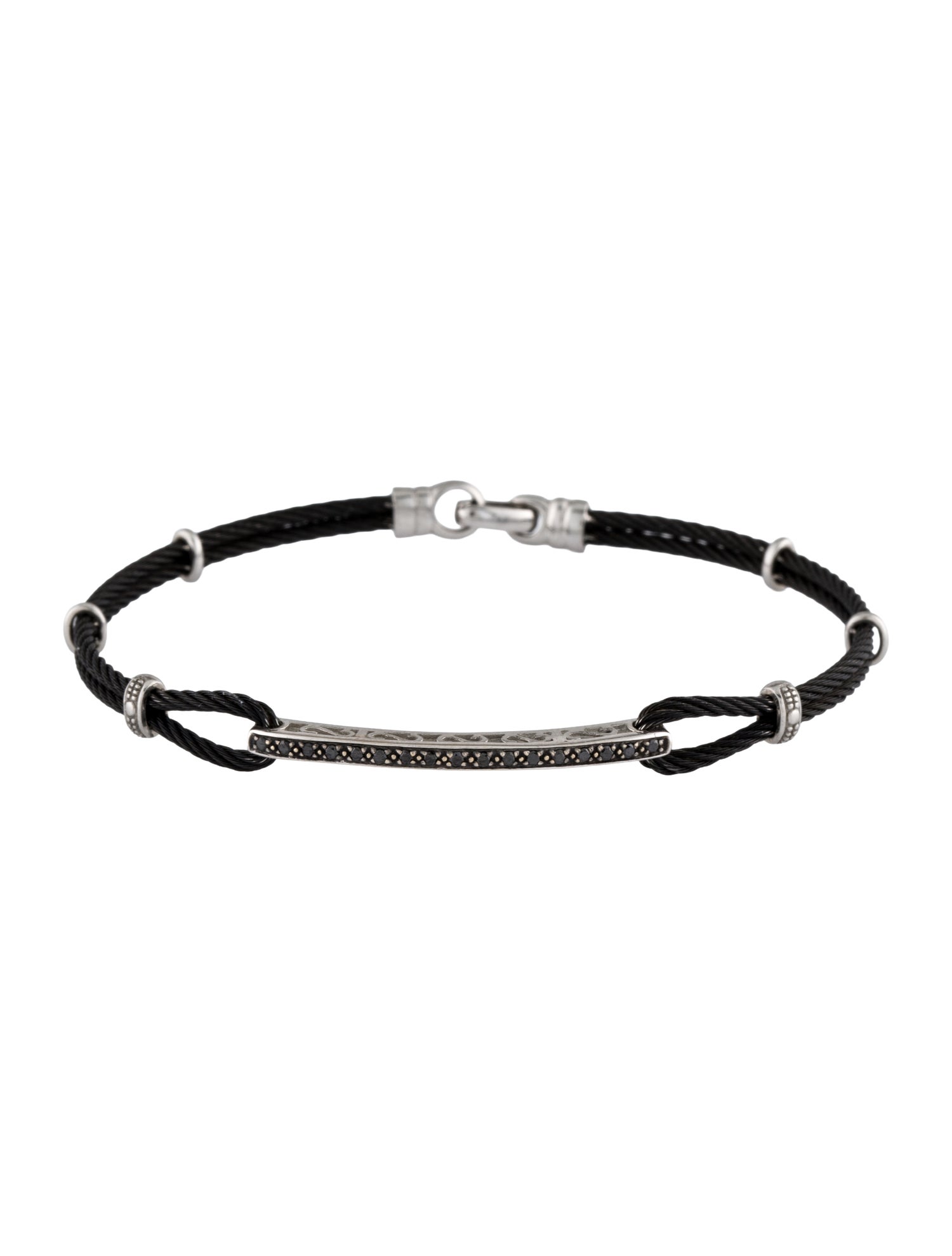 Charriol Diamond Bar Station Bracelet